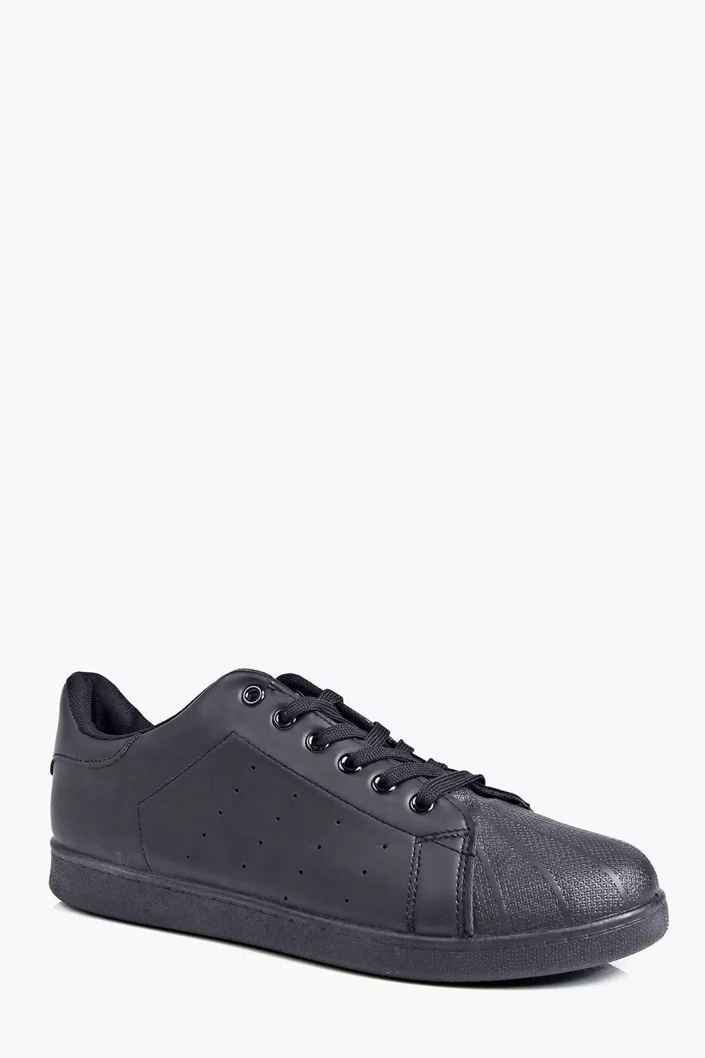 Einfarbige Sneaker zum Schnüren alternatives Bild