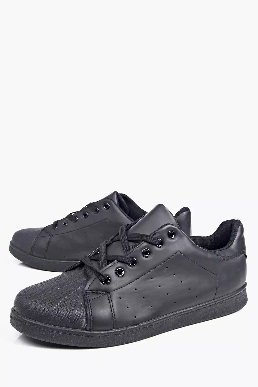 Einfarbige Sneaker zum Schnüren alternatives Bild