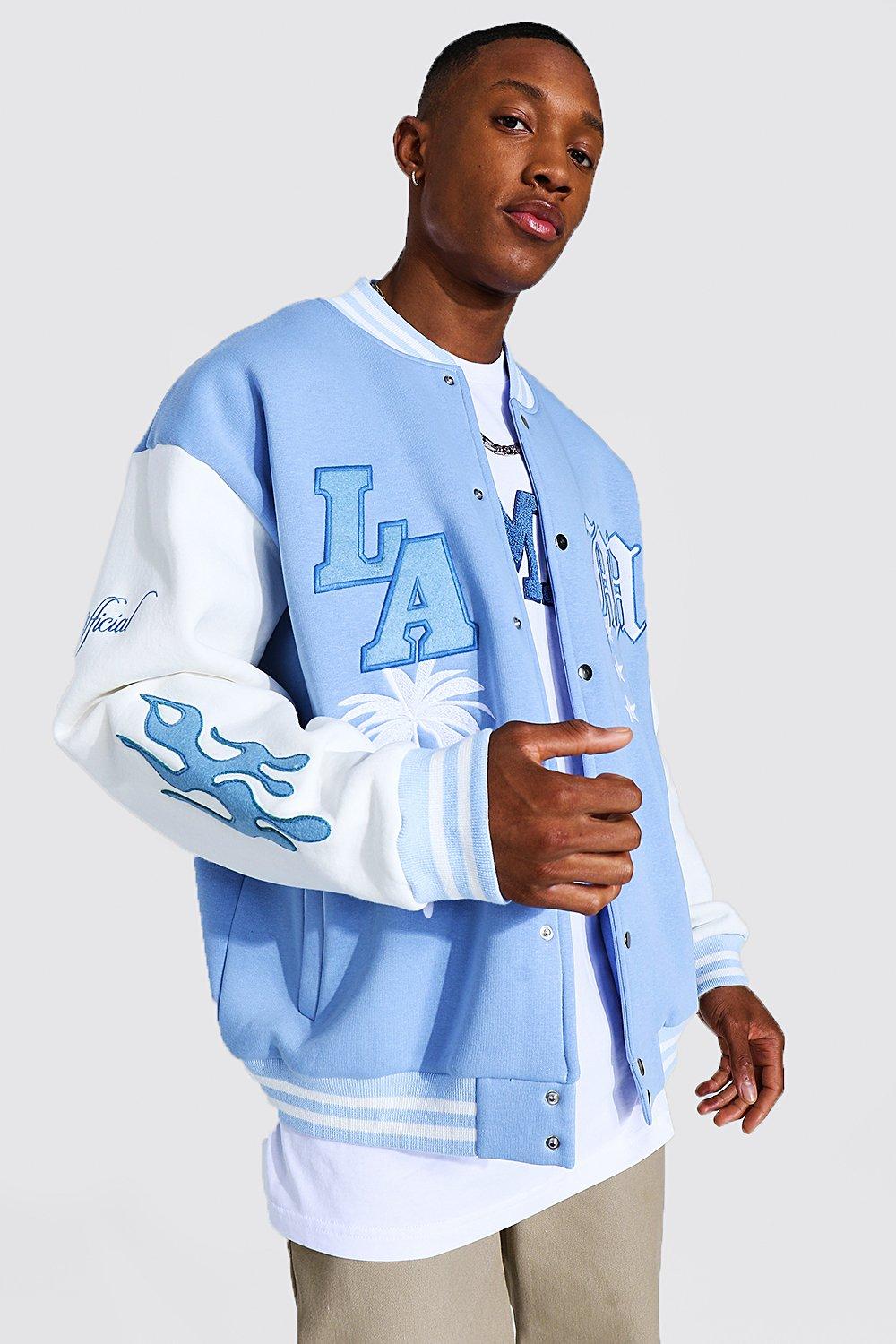 Lakers in Dodgers Style Embroidered Champion Bomber Jacket - SoCalists