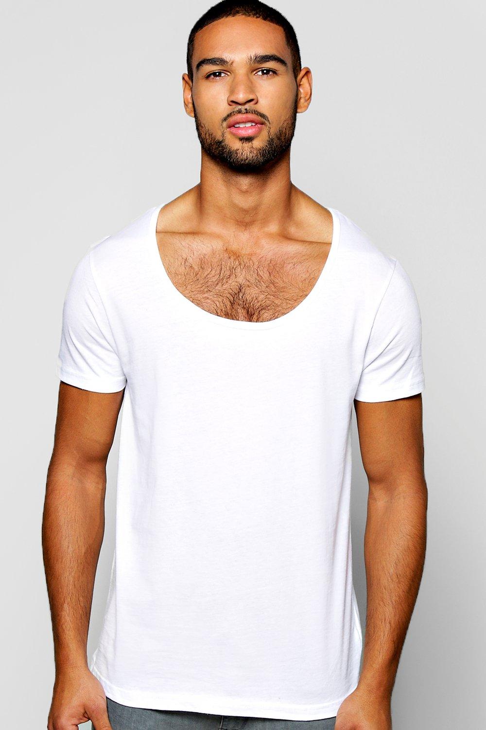 Basic Scoop Neck T Shirt | boohooMAN USA