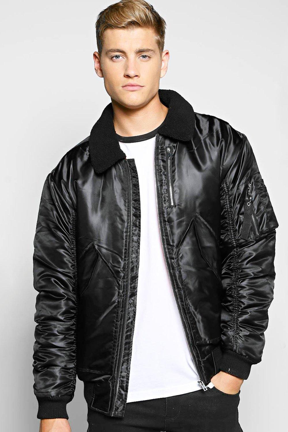 MA1 Padded Bomber With Borg Collar 