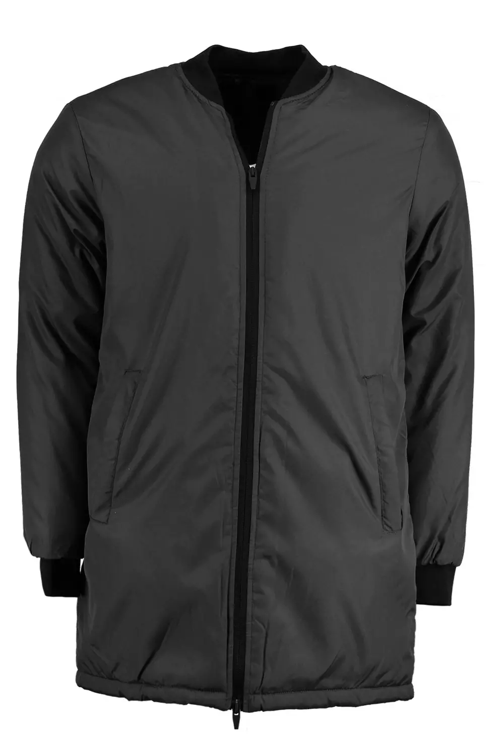 Longline Bomber Jacket boohooMAN