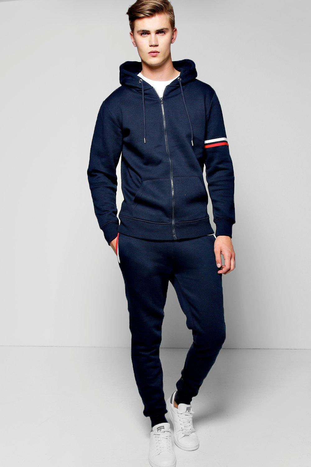 boohooman blue tracksuit