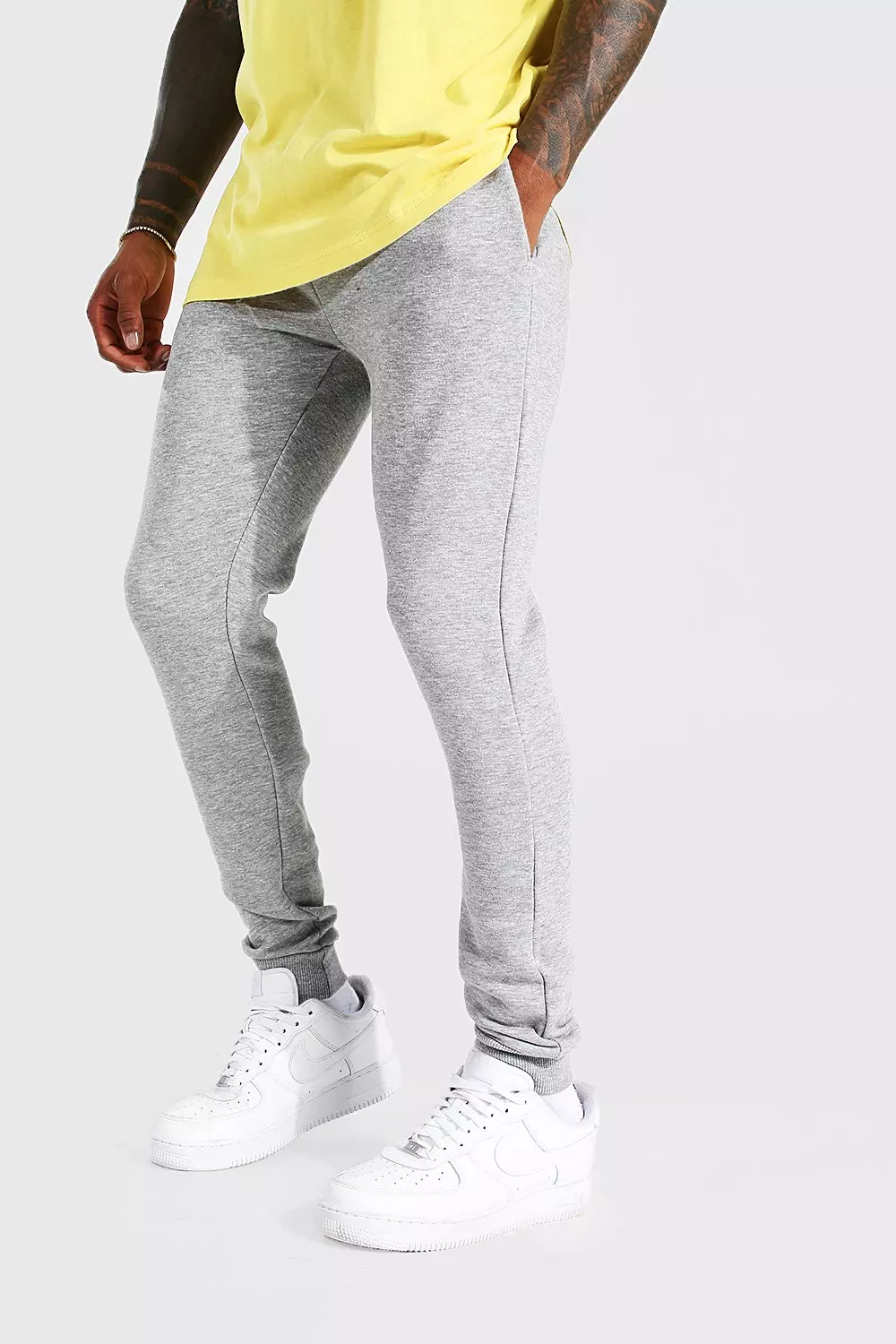 Boohooman super skinny joggers sale