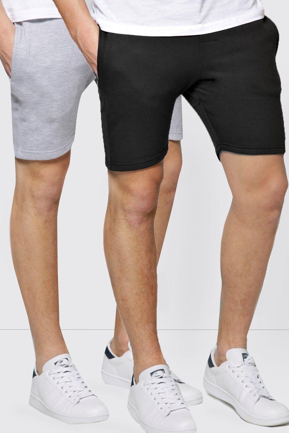 mens skinny jersey shorts