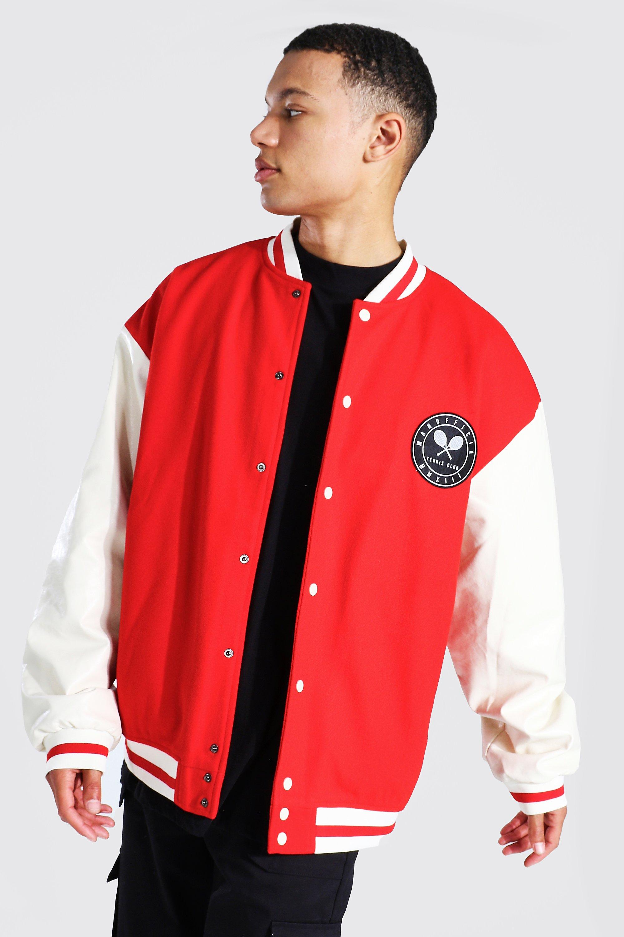 Varsity Jackets- Black Oversized Baseball Jackets for Men Online