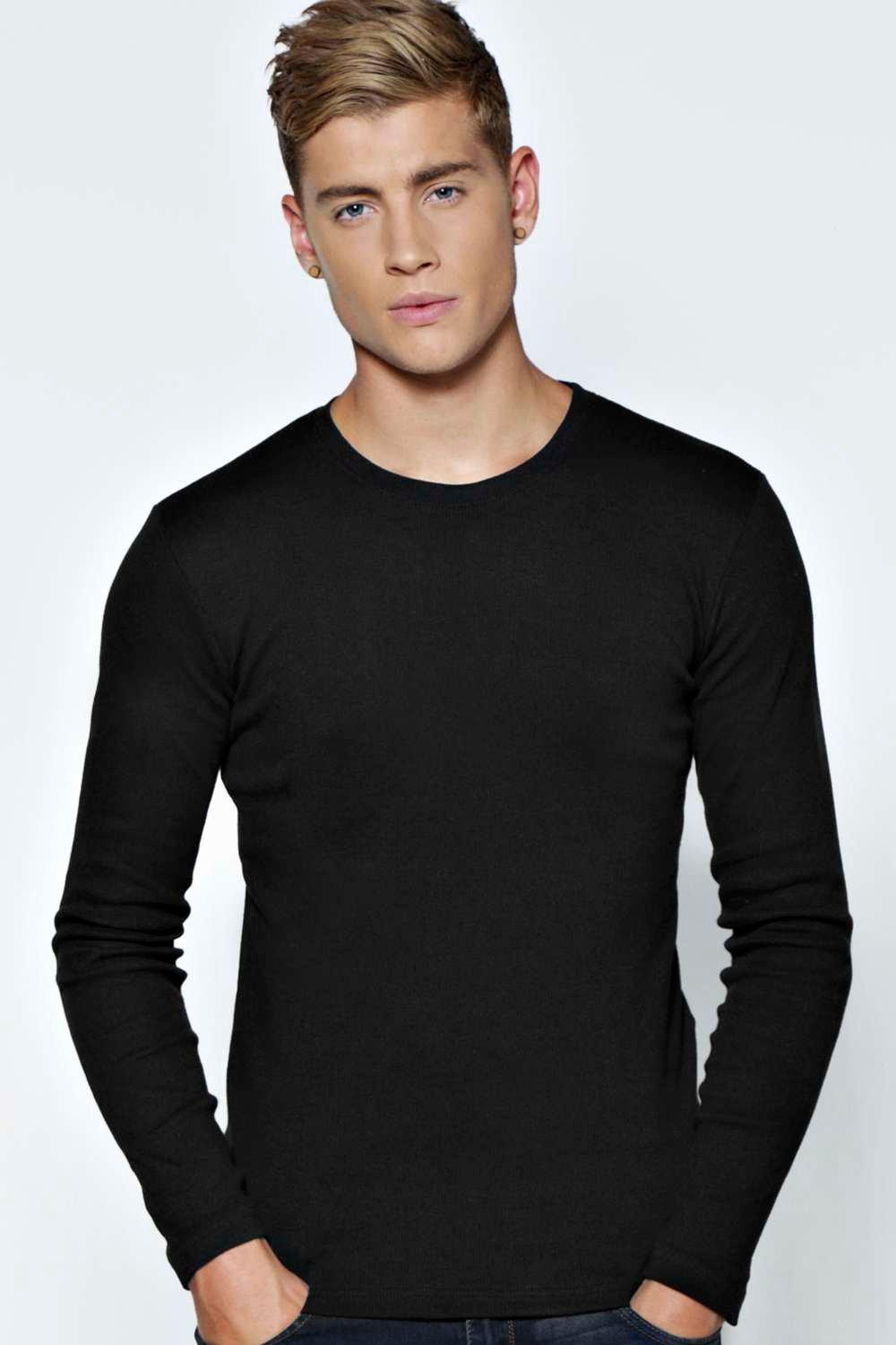 crew neck long sleeve t shirt