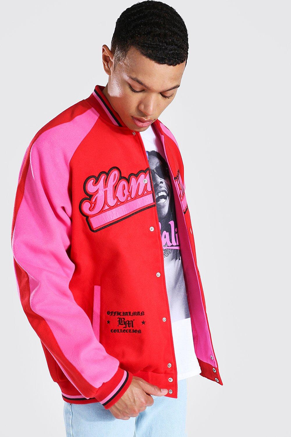 boohoo Tall Varsity Bomber Jacket