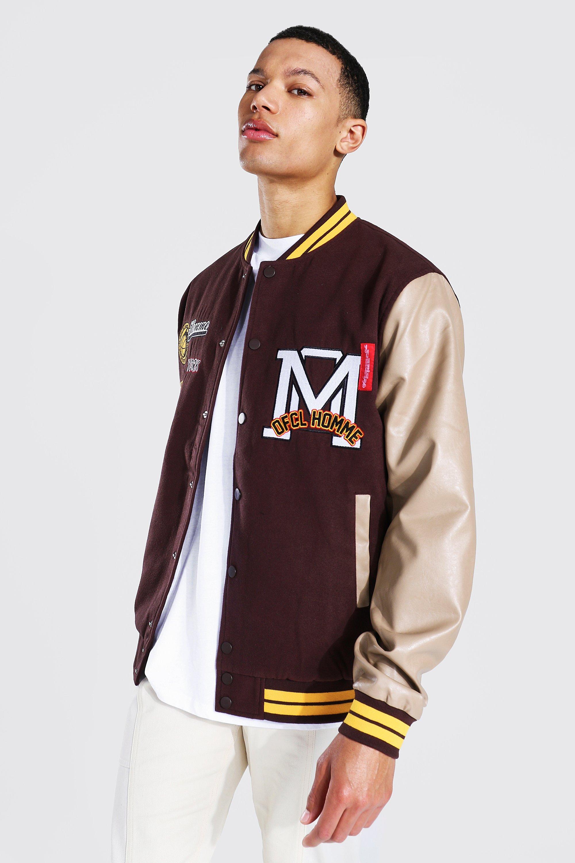 TALL OFCL HOMME VARSITY BOMBER JACKET