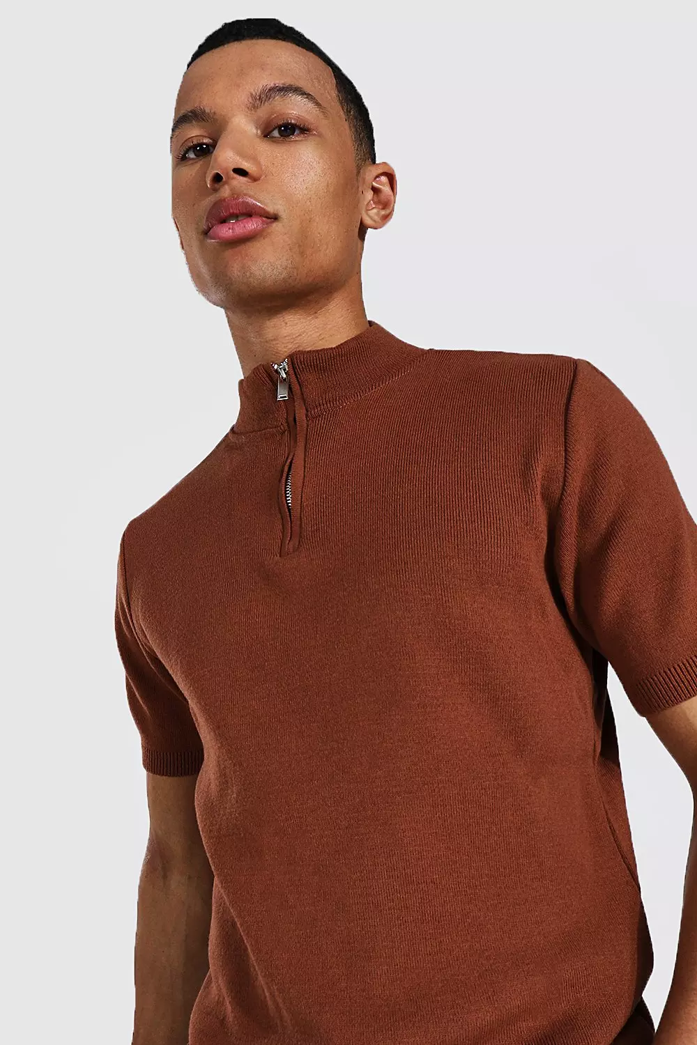 Boohooman half zip jumper best sale