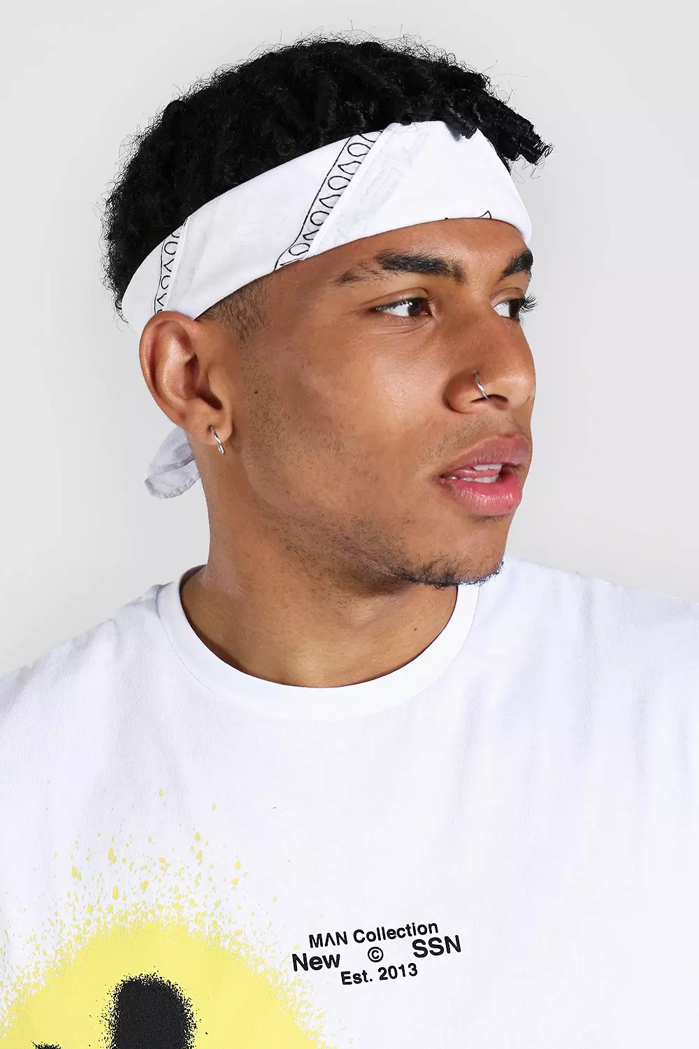 Paisley Bandana White