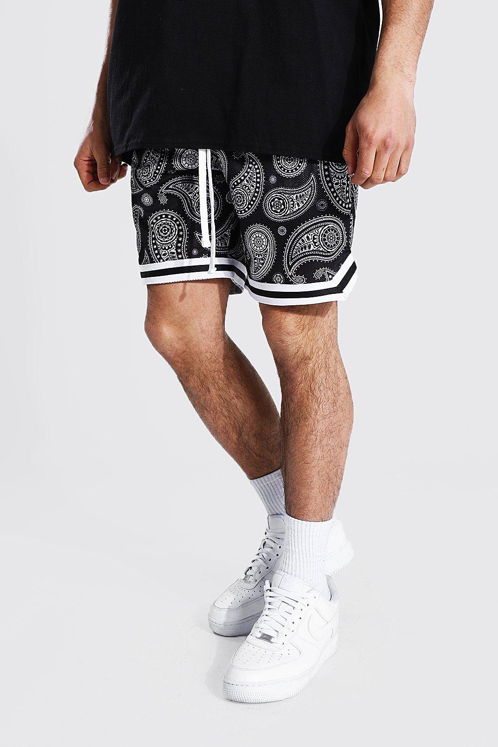 Oversized Bandana Basketball Knitted Shorts