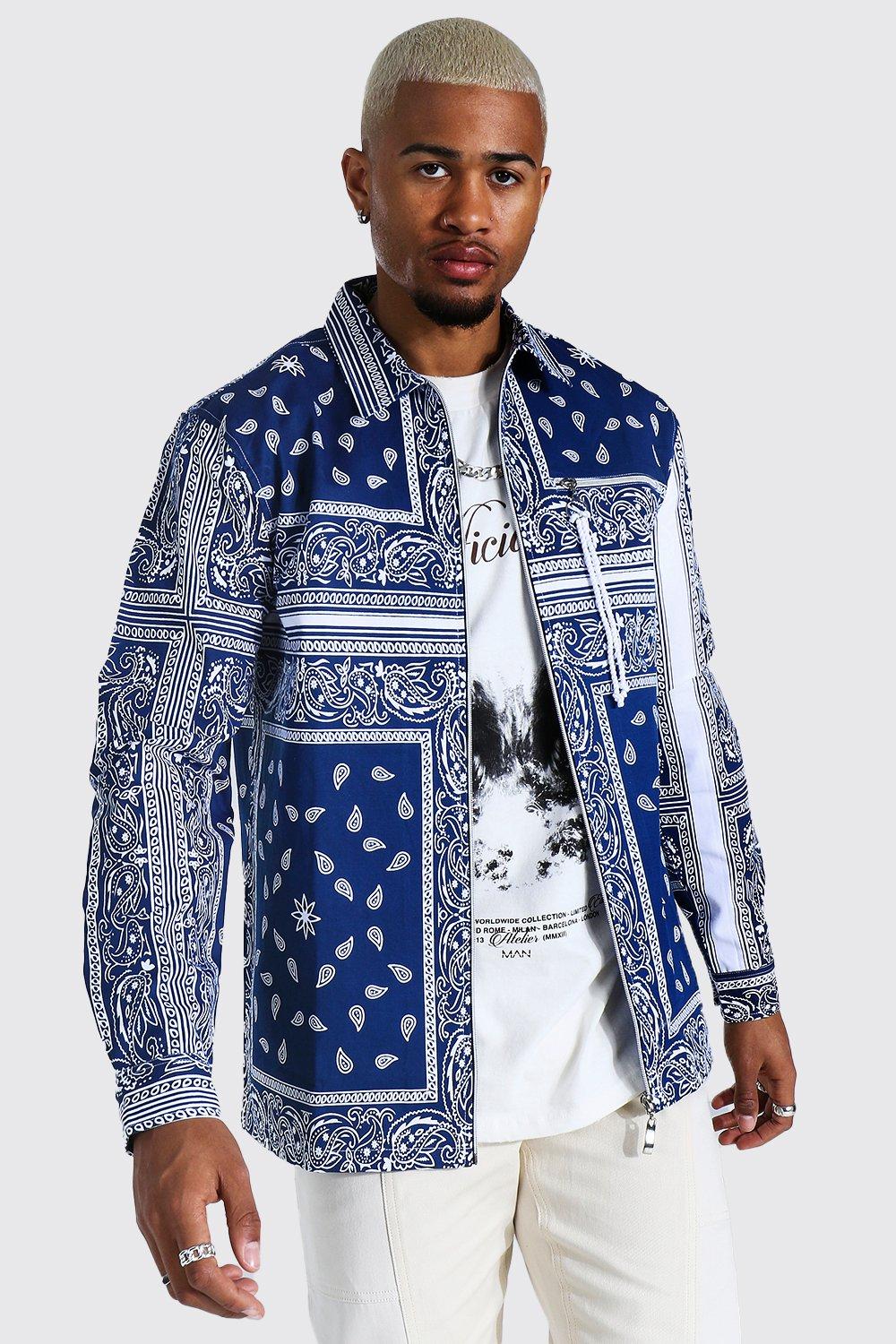 Navy Bandana Jacket