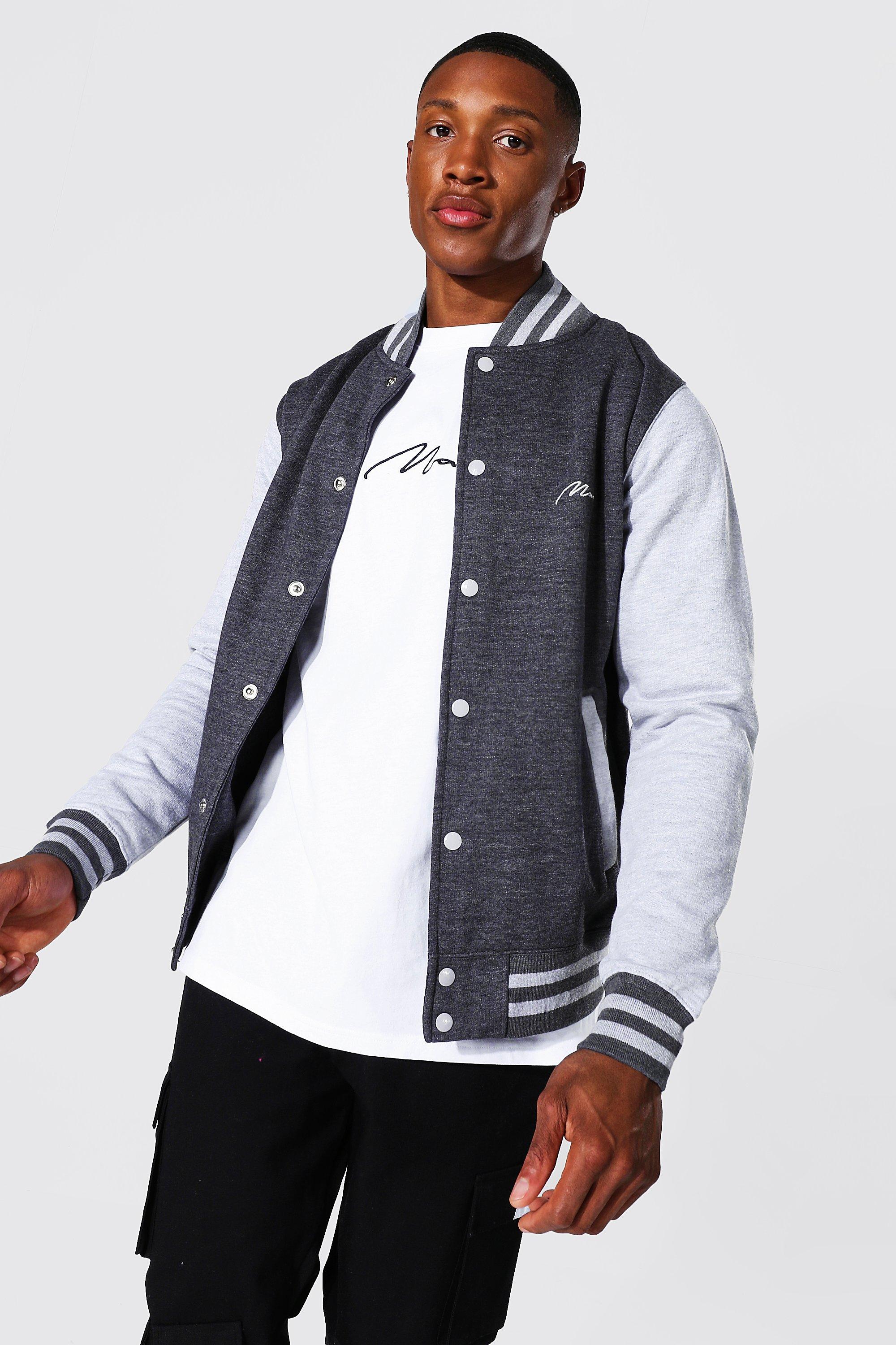 Official Man Jersey Varsity Bomber Jacket