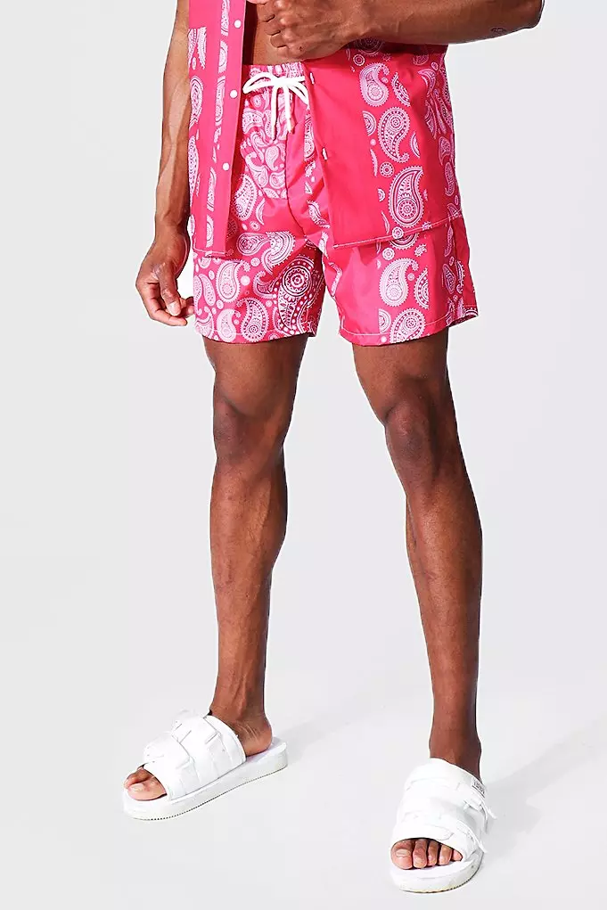 Bandana Printed Swim Shorts