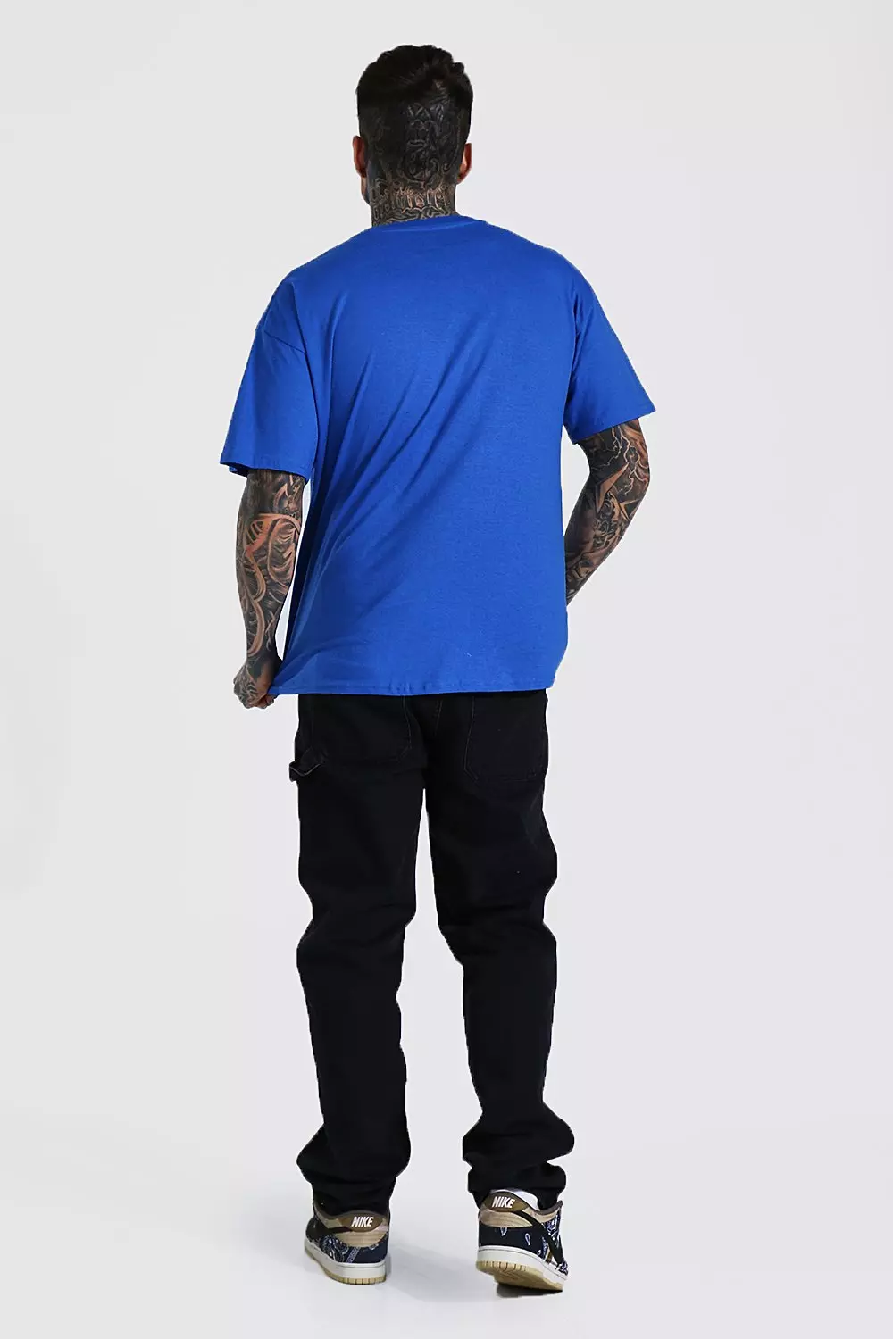 Oversized Nirvana Face License T-shirt | boohooMAN UK