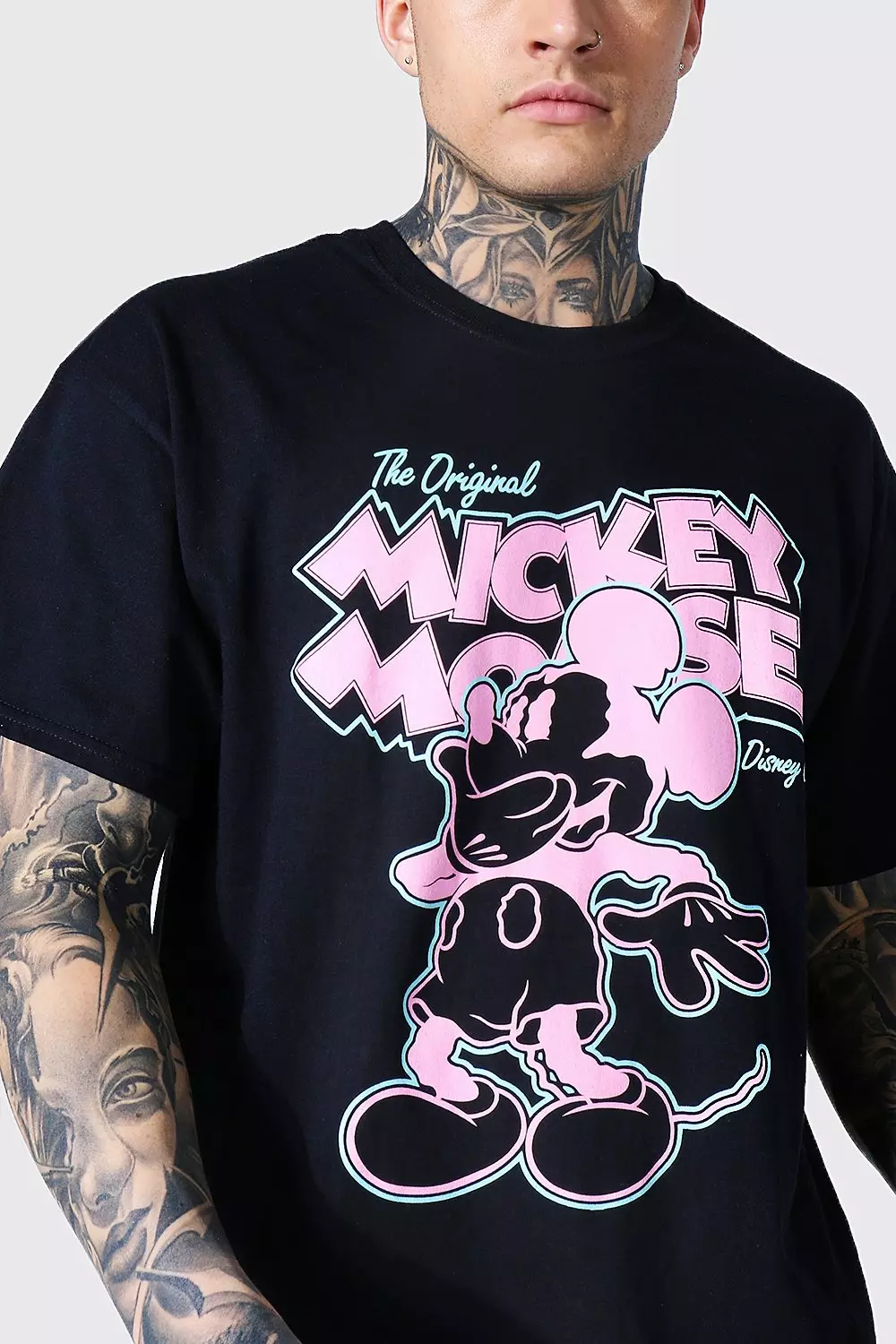 Black mickey mouse t shirt hotsell