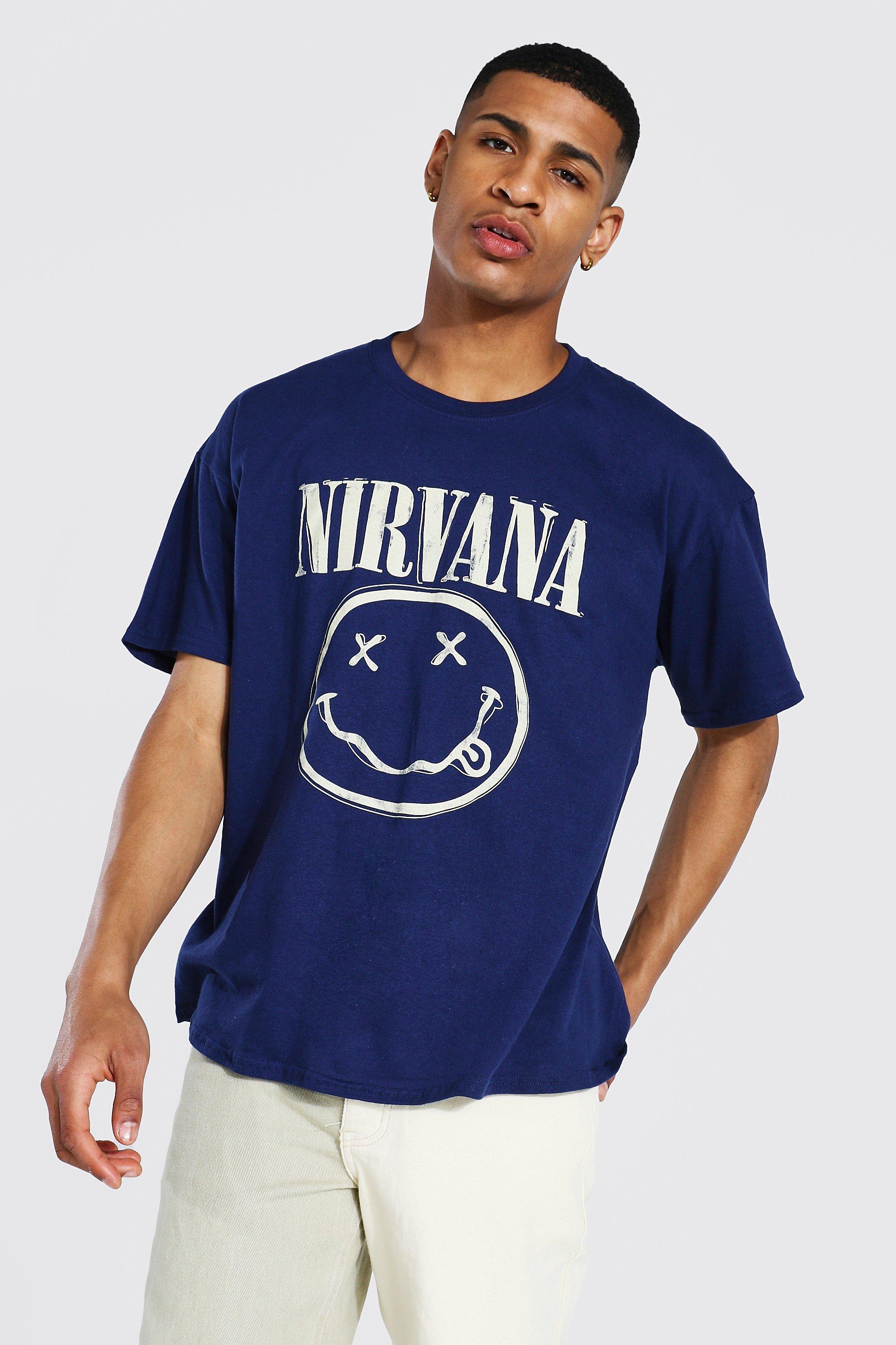 T shirt nirvana clearance homme