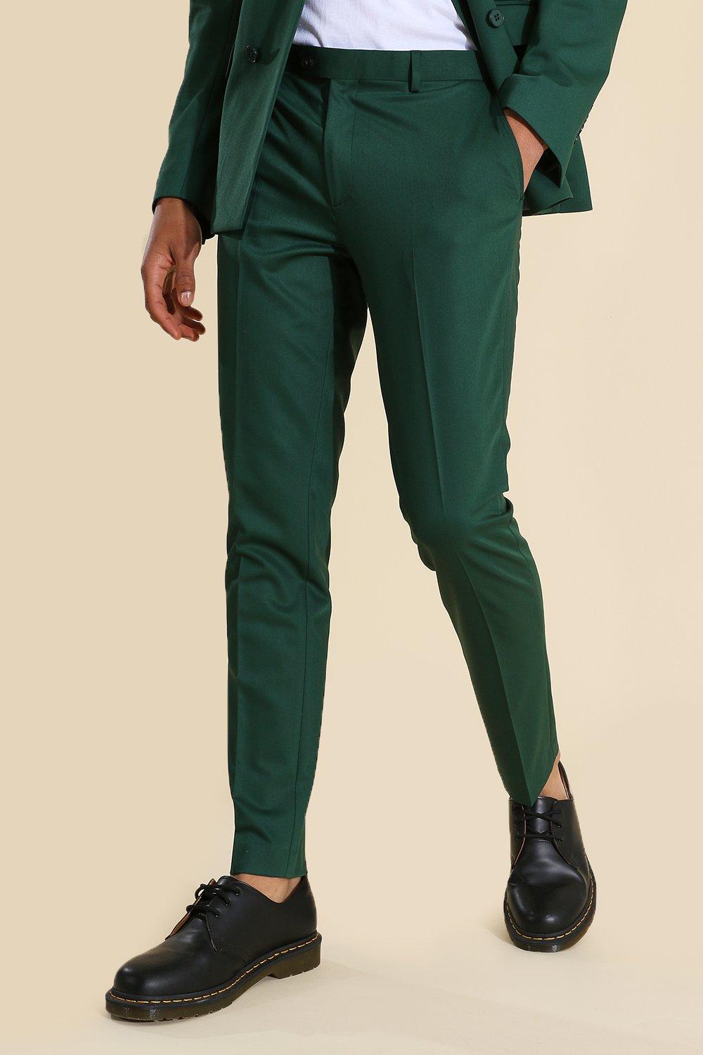 Skinny Green Dress Pants