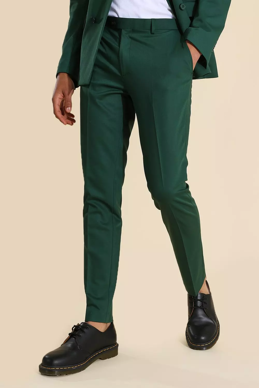 Green Skinny Green Dress Pants