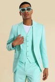 Skinny Single Breasted Suit Jacket, Mint