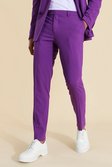 Skinny Purple Suit Trousers