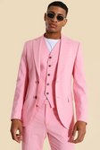 Skinny Single Breasted Suit Jacket, Light pink