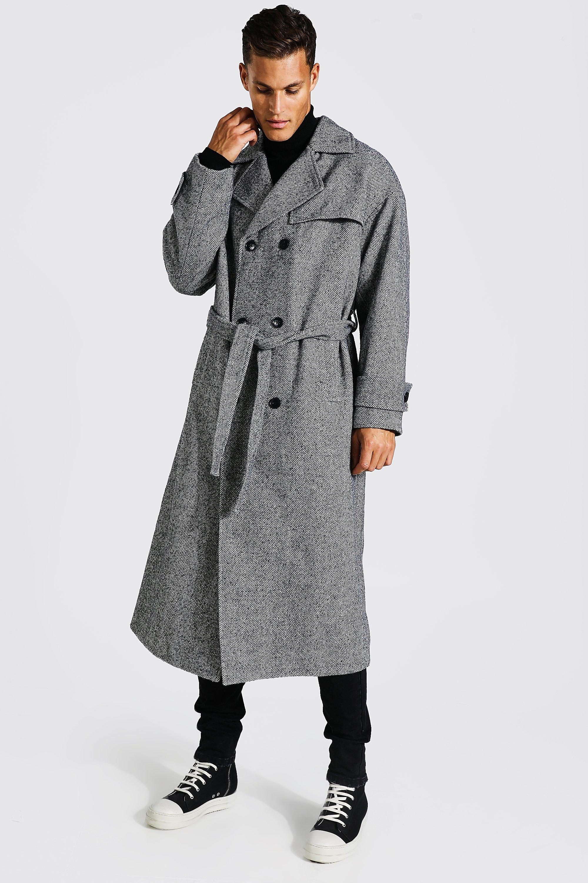 Boohooman 2025 trench coat