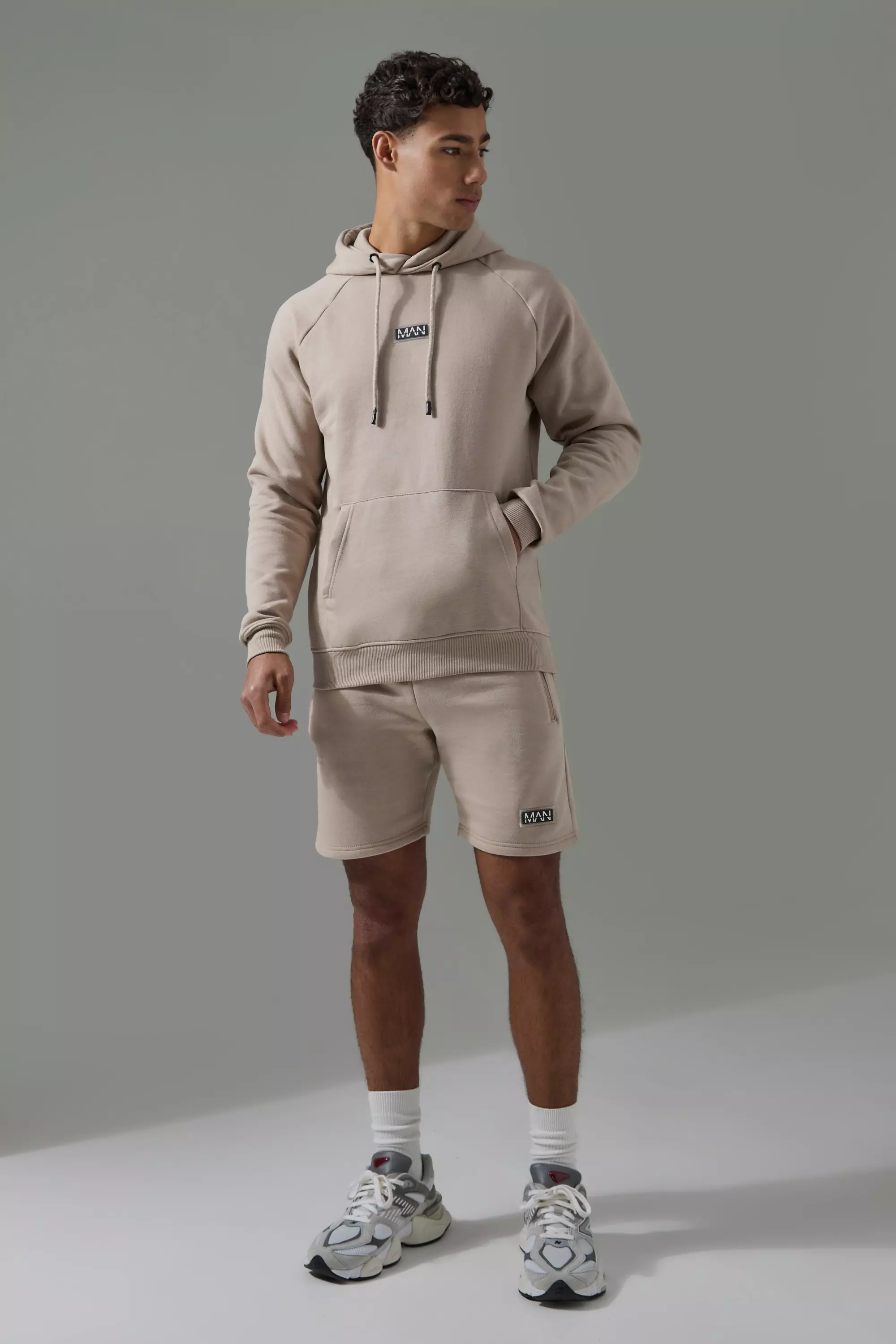Boohooman shorts and hoodie best sale