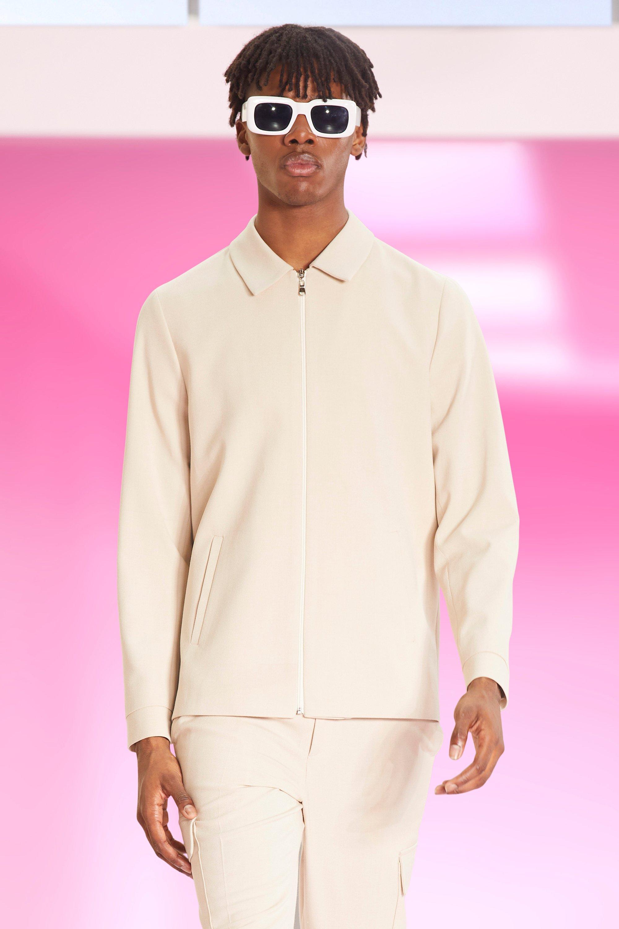 Beige Smart Cargo Pocket Harrington