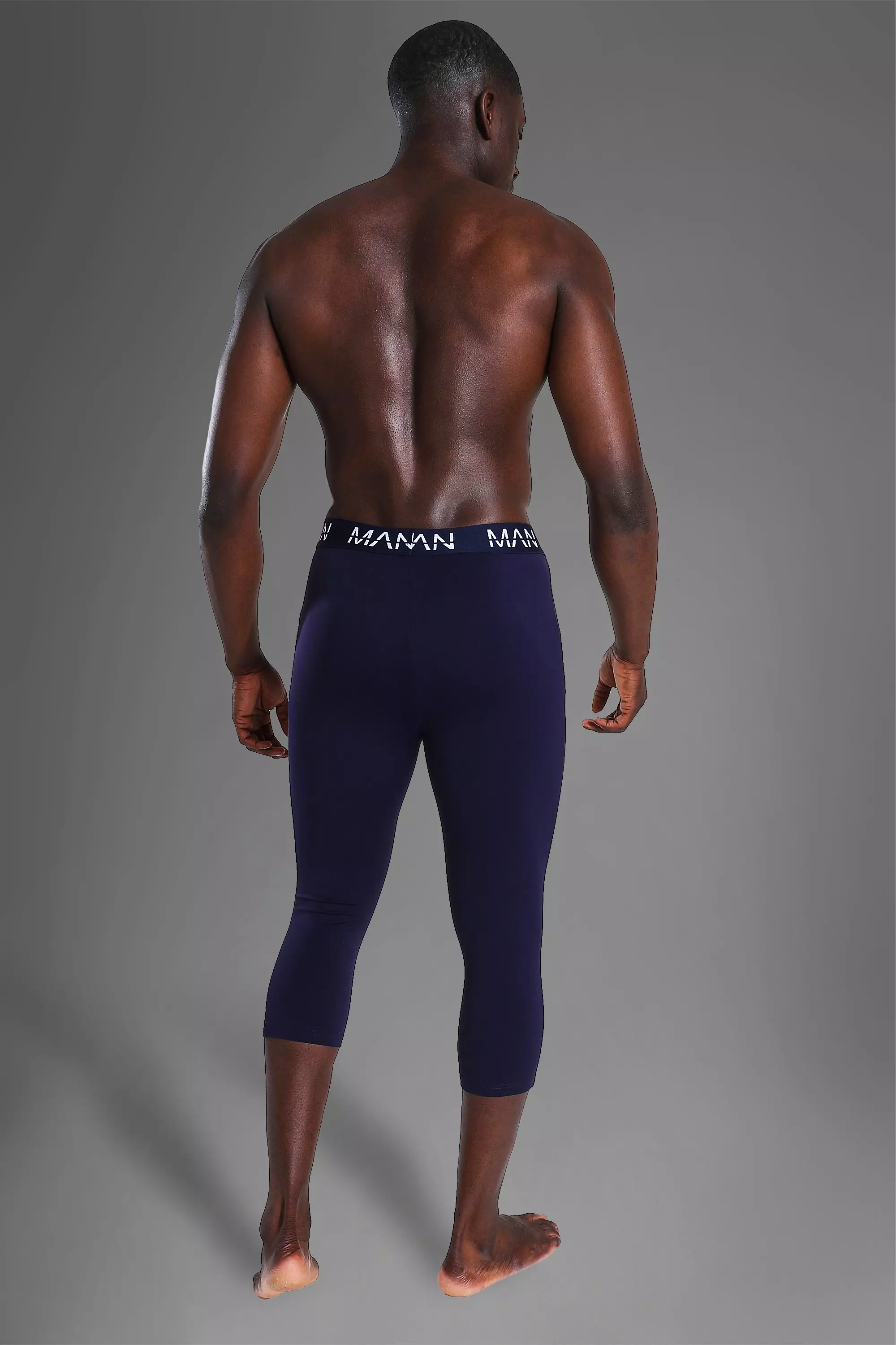Navy Man Active Fitness Yoga Leggings alternatieve afbeelding