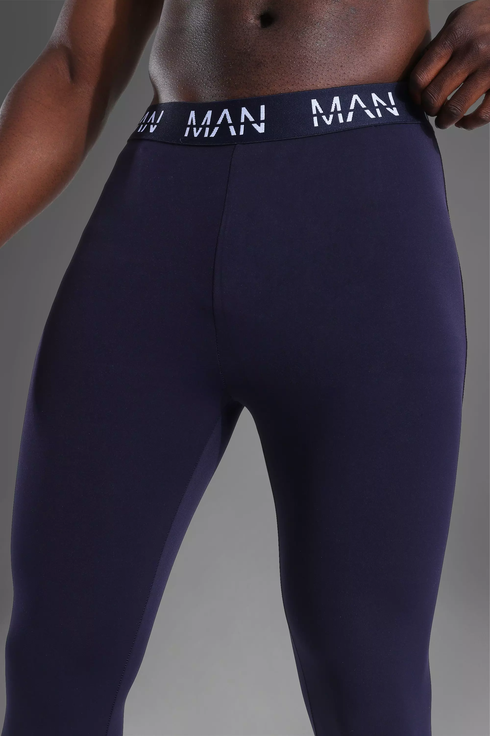 Navy Man Active Fitness Yoga Leggings alternatieve afbeelding