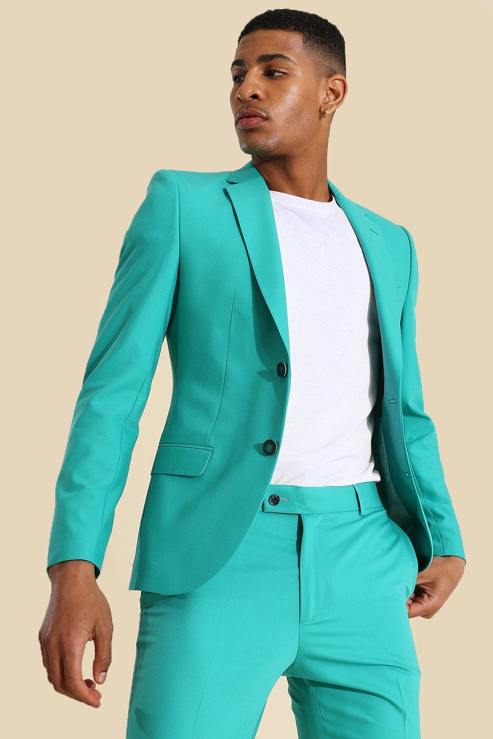 boohooMAN Men's Slim Single Breasted Suit Jacket