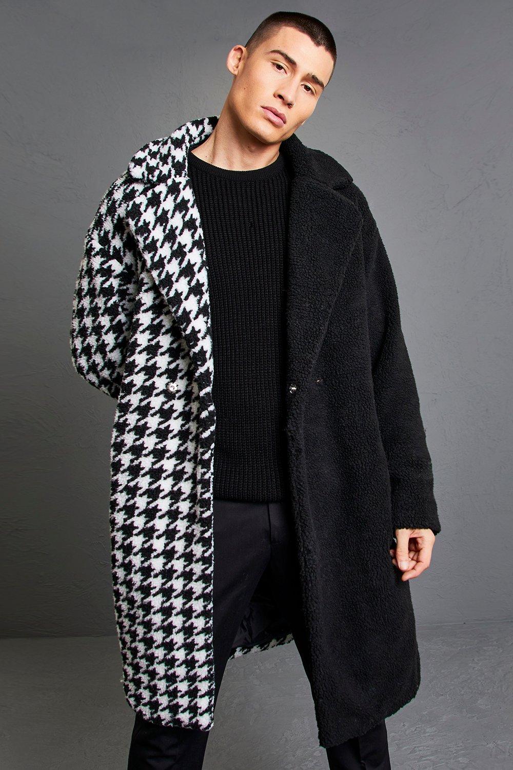 Long dogtooth hot sale coat