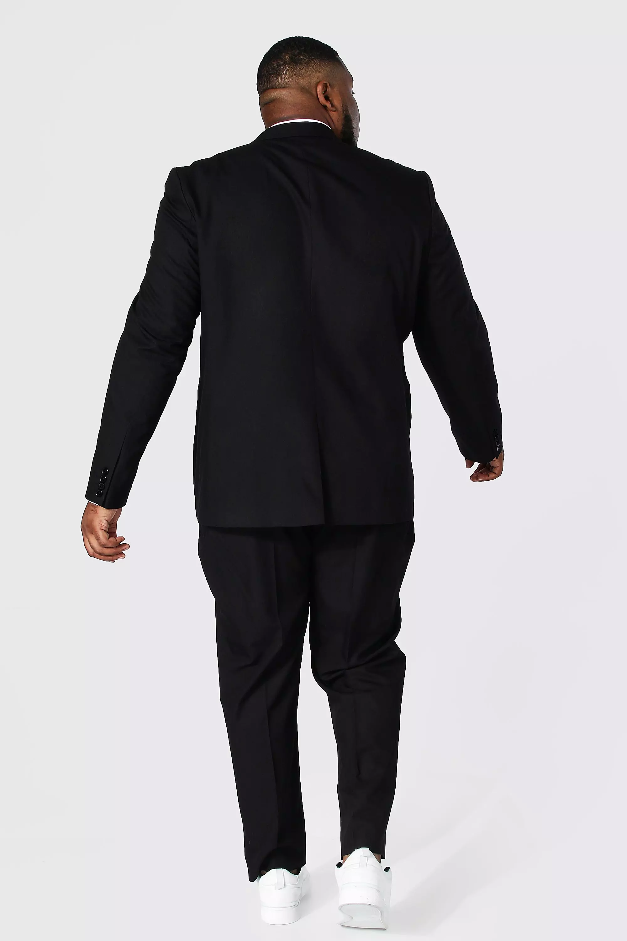 Grande taille - Veste de costume droite slim, Black autre image