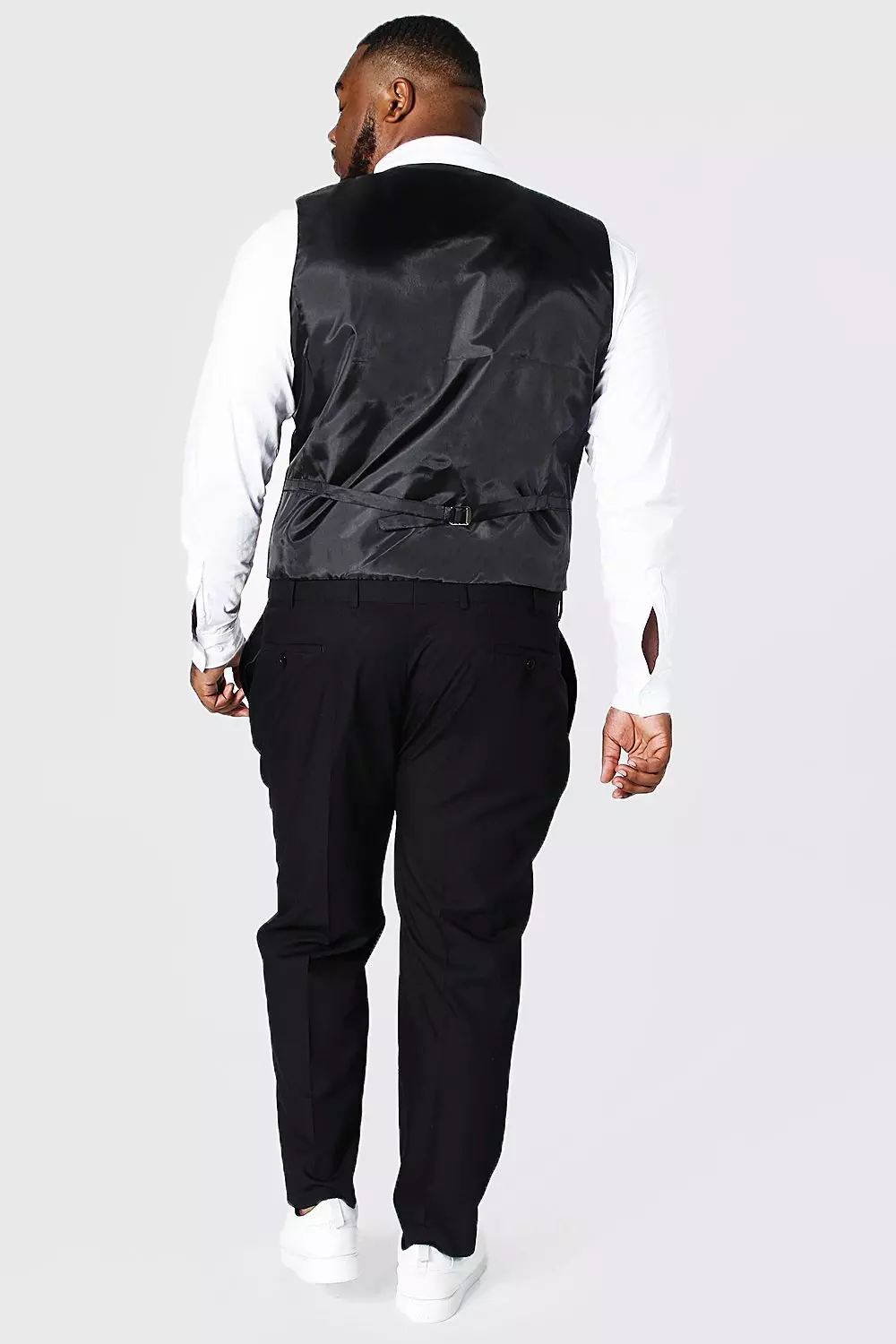 Black Plus Size Slim Fit Smart Pants alternative image