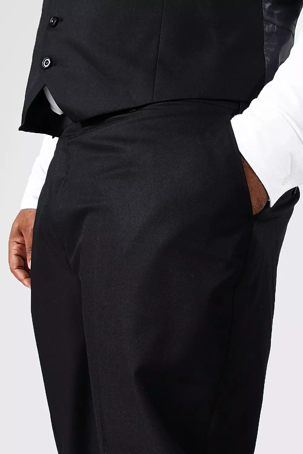 Plus Size smarte Slim-Fit Hose, Black alternatives Bild