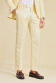 Gold Skinny Jacquard Suit Trouser