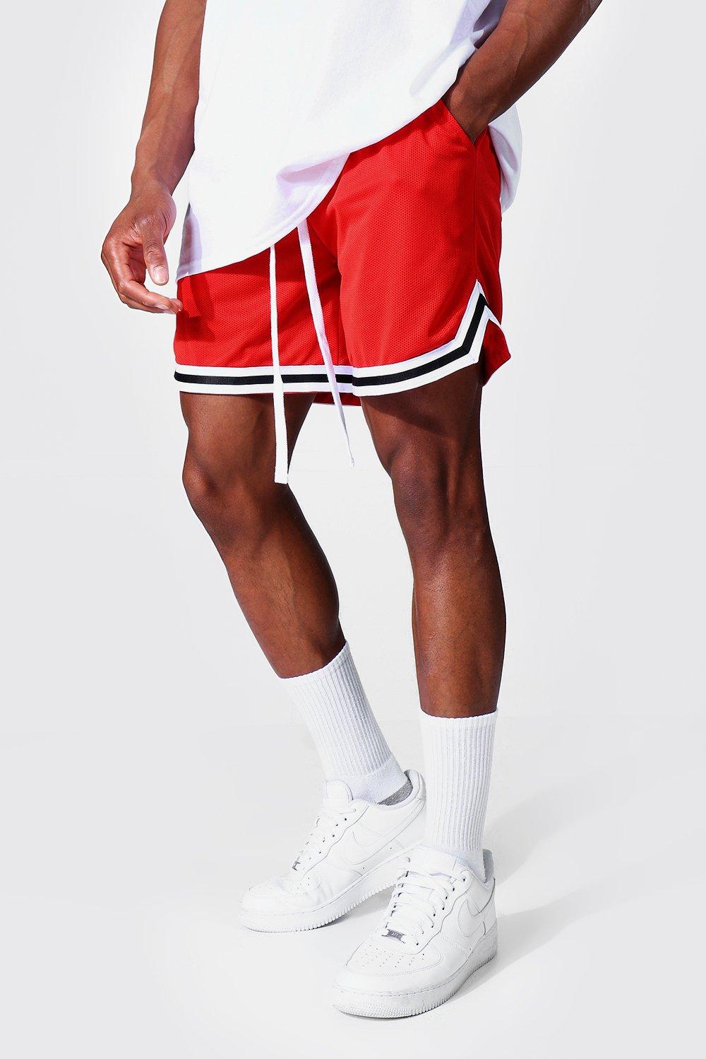 Knit Basketball Shorts - Blue/White, mnml