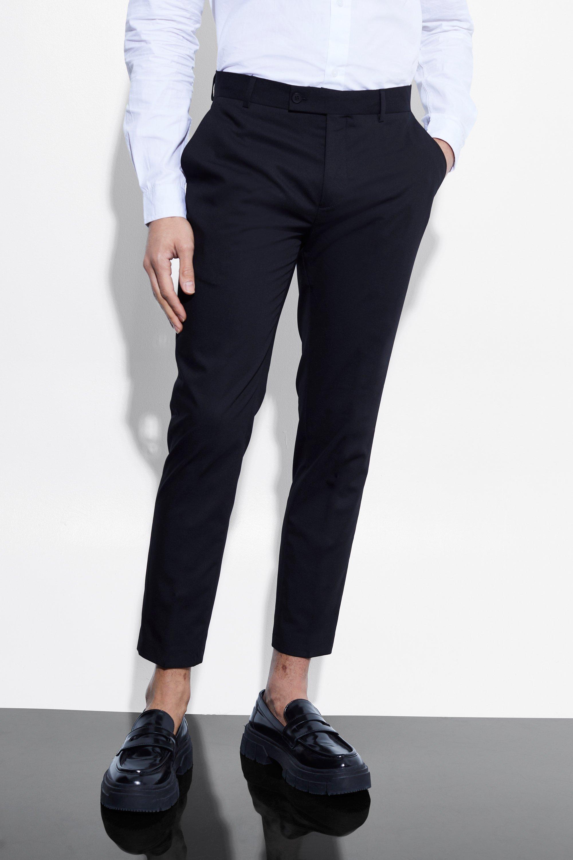 Skinny Black Suit Pants | boohooMAN USA