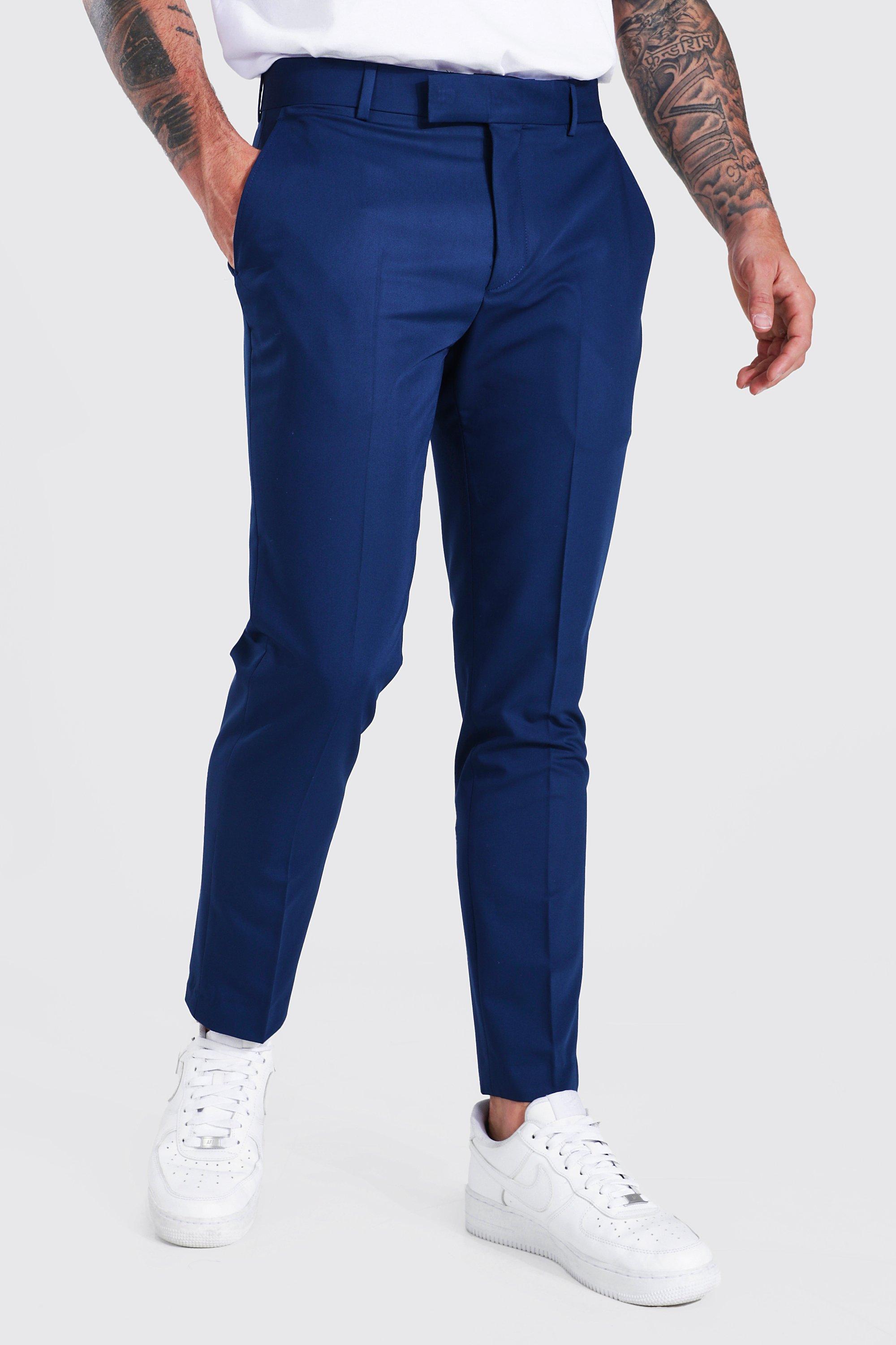 Skinny Crop Suit Trousers