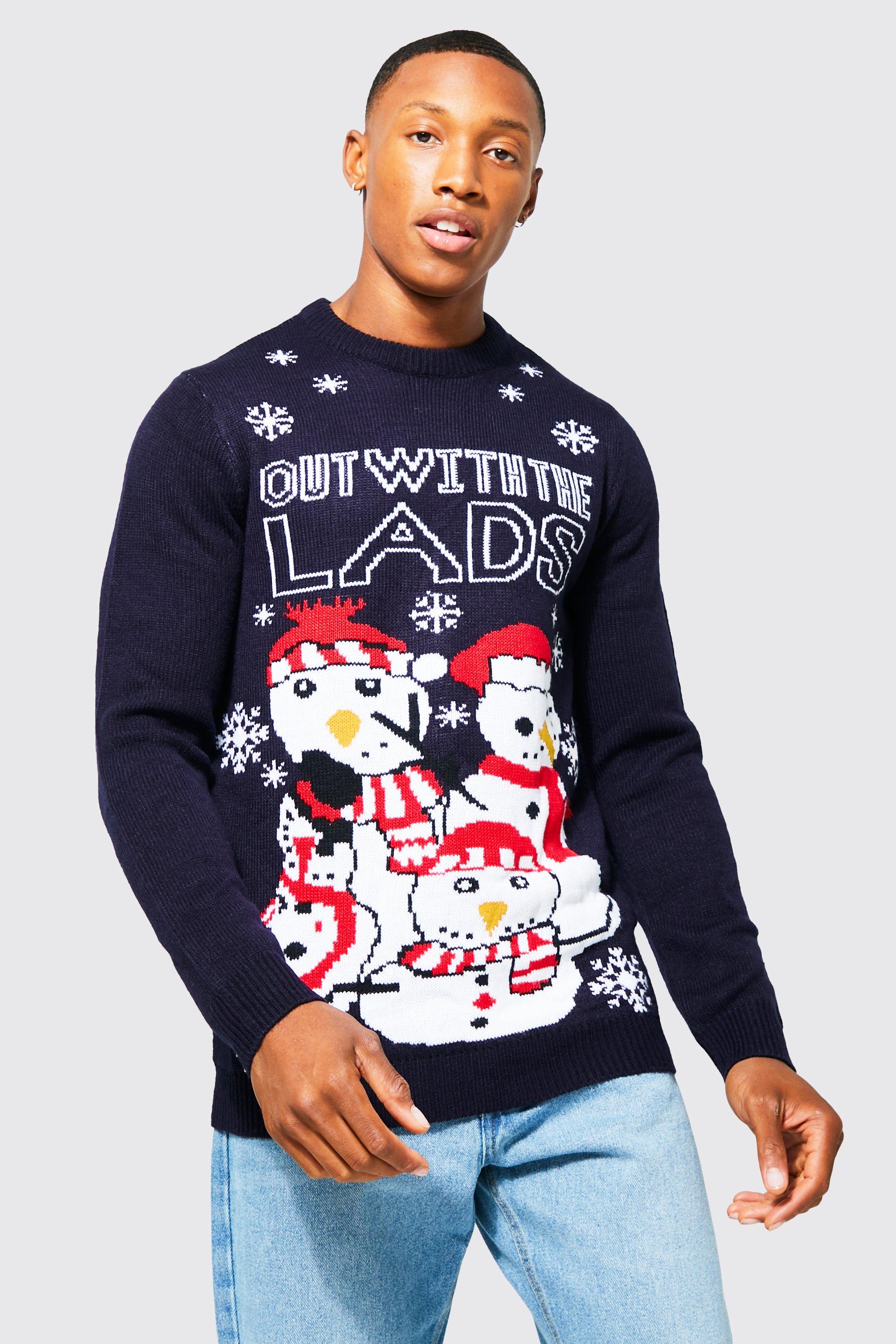 Mens santa sweater sale