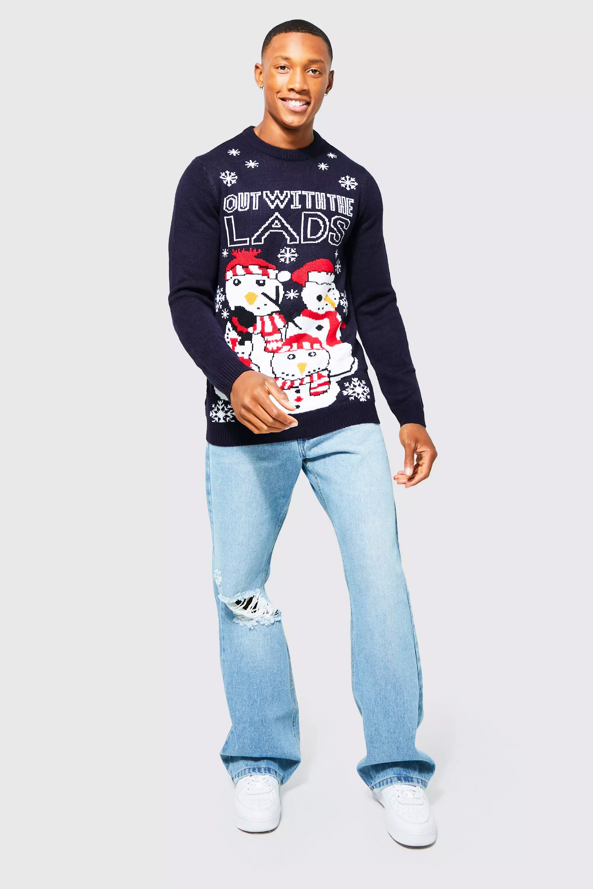Pull de Noël Lads Night Out, Navy autre image