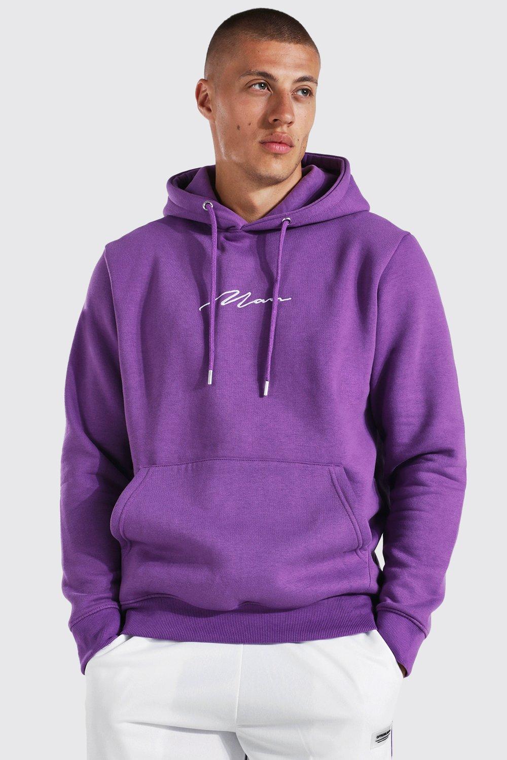 Boohooman best sale purple hoodie