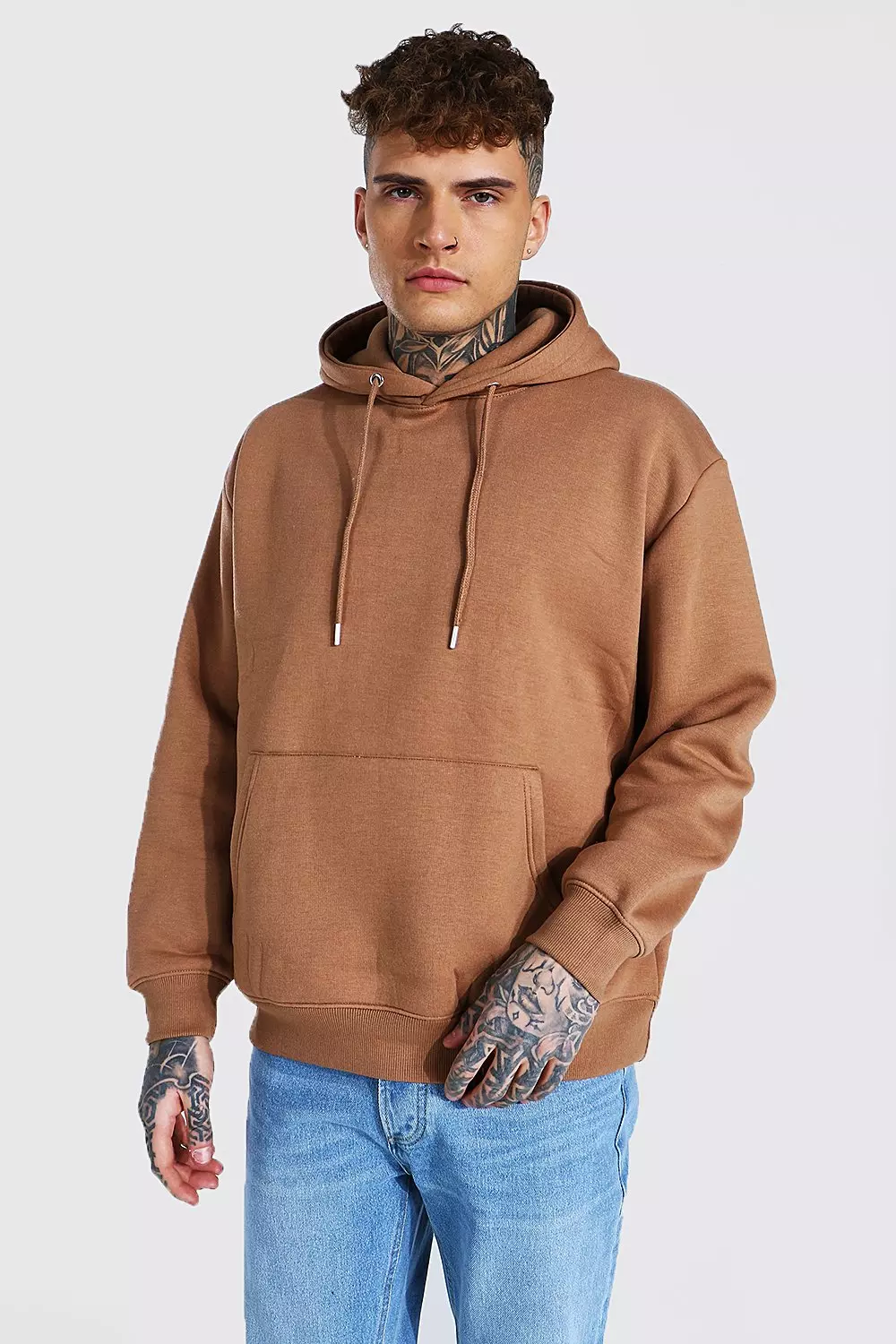 Brown Oversized Hoodie alternative image