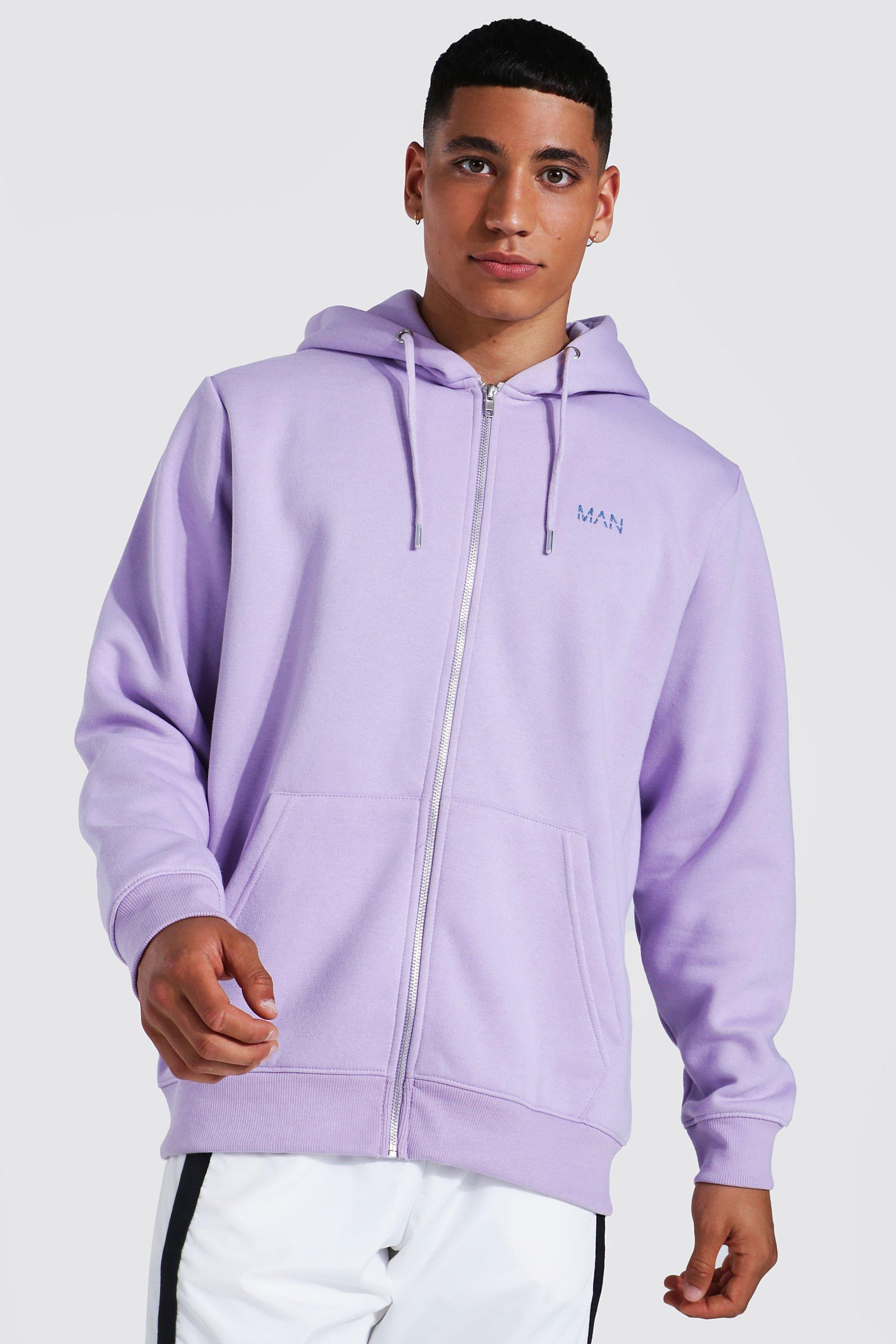 Original Man Zip Through Hoodie boohooMAN USA