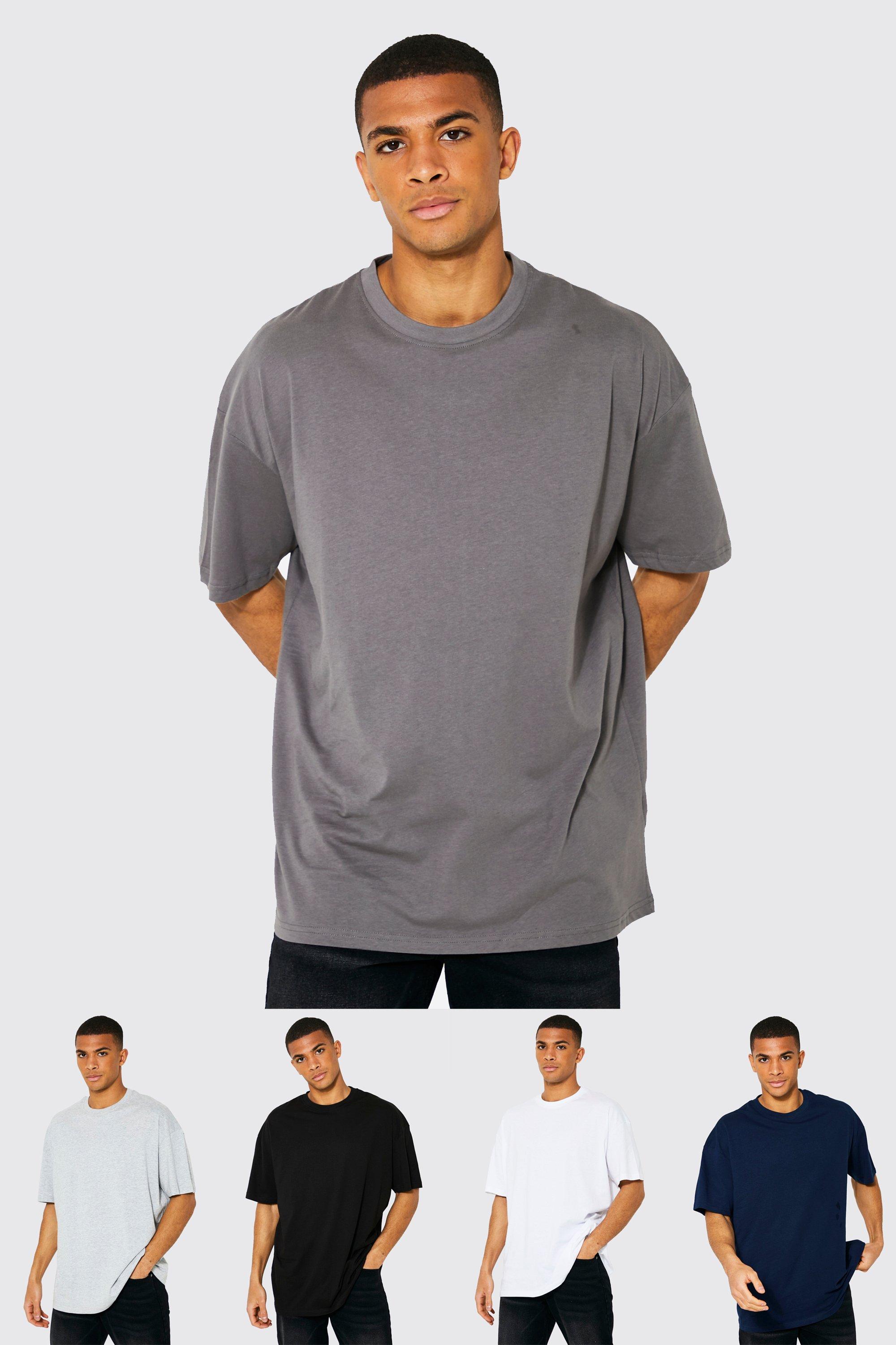 5 Pack Oversized Crew Neck T-shirt