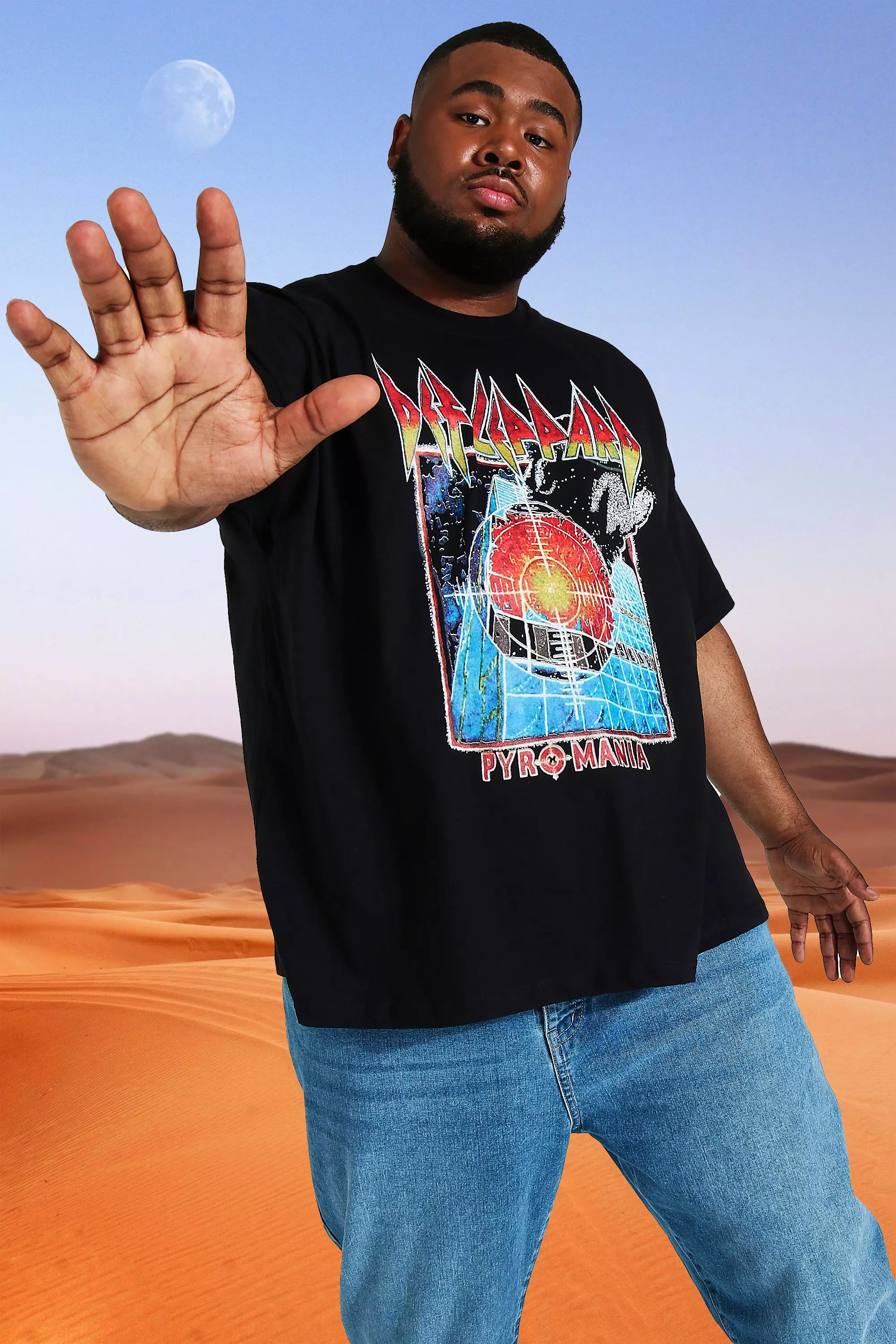 Black Plus Size Def Leppard License T-shirt alternative image