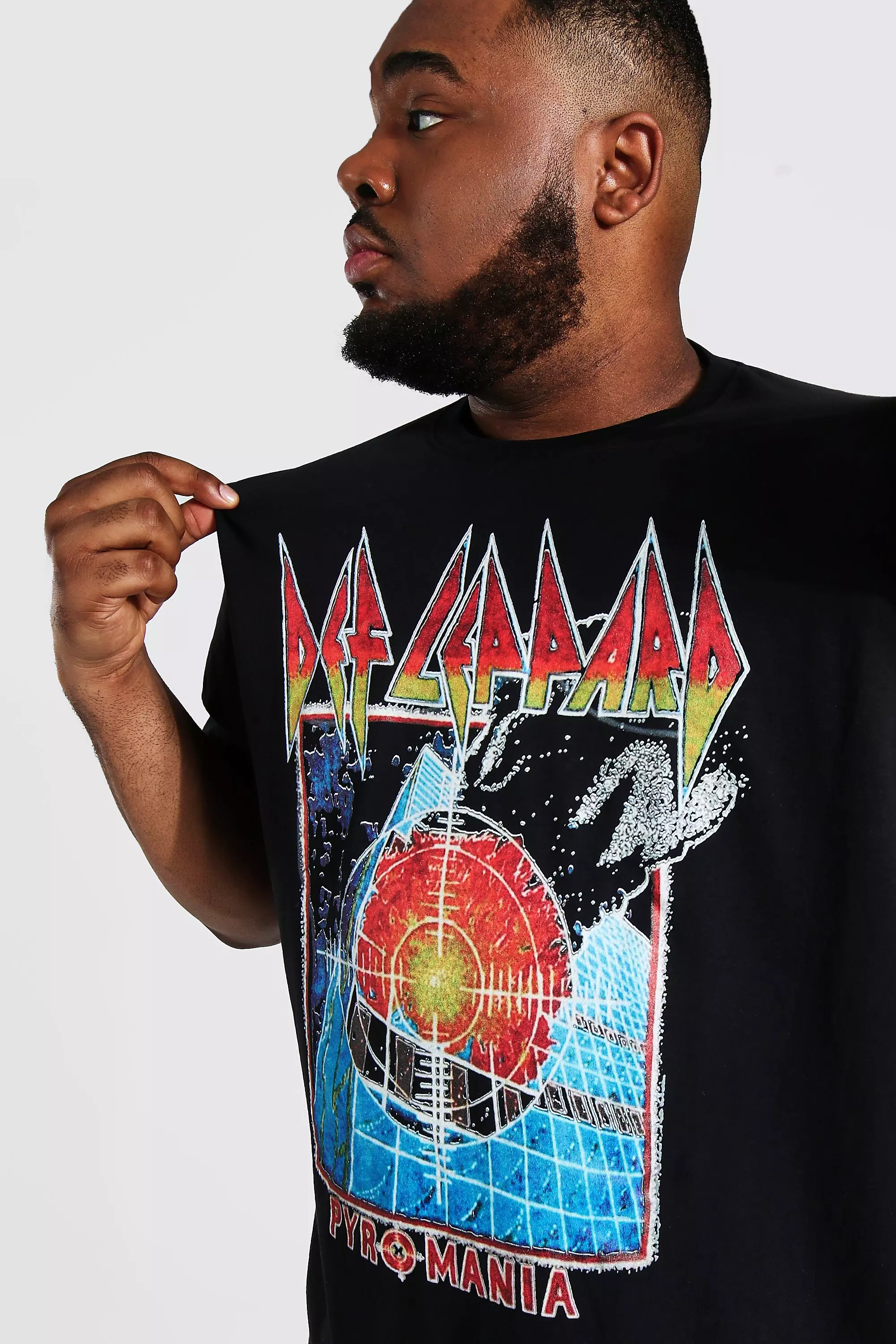 Black Plus Size Def Leppard License T-shirt alternative image