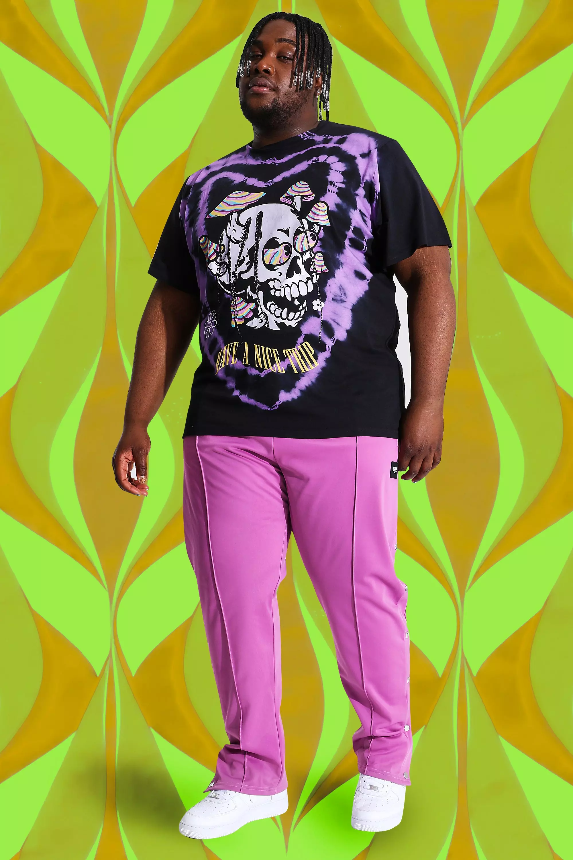 Plus size tie dye jogger set sale